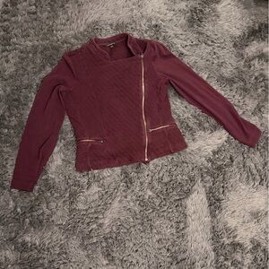 Banana Republic Maroon Quilted Jacket